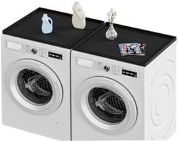 PromoHome Antislip Wasmachine Beschermplaat - 2 stuks Siliconen Matten - Druppelvrij — thumbnail 1