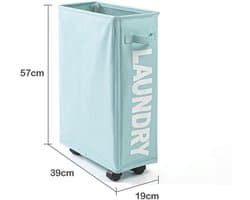 Opvouwbare Wasmand Deluxe - Wasmand met Wielen - Grote Capaciteit - Waterdicht & Multifunctioneel - Blauw