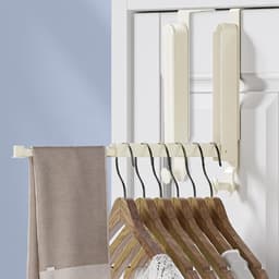 Tweedelige opvouwbare kledinghanger van roestvrij staal, geschikt Geschikt voor het ophangen van kleding, sjaals en tassen. — thumbnail 1
