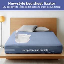 PromoHome 4-delige bedlakenhouders set - Antislip matrashouders voor strakke lakens — thumbnail 3