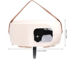 Draagbare Kledingdroger - 500 W Stille Opvouwbare Draagbare Draagbare Drogermachine met Timer, Compacte Reis Mini -droger, Snelle Elektrische Drogers voor Kleding Ondergoed
