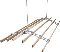 Droogrek Ophangbaar - Wit - 2.4 meter - plafond wasrek — thumbnail 4