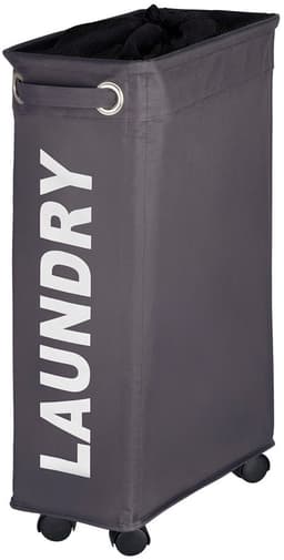 Wasmand Wenko Quadro Polyester Grijs 60x40x18.5cm — thumbnail 1