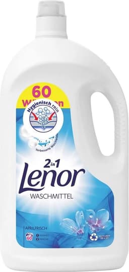 Lenor - Wasmiddel - Vloeibaar Wasmiddel - April Fresh - 60wb/3,3L — thumbnail 1