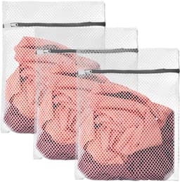 IMPERATORIS® Waszakjes voor Wasmachine - Bescherming voor Fijne Was en Schoenen - Mesh Wasnet met Rits - Voorkomt Slijtage - Set van 3 - wit grijs - 25 x 30 cm — thumbnail 1