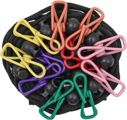 Camping Accessoires - Reiswaslijn met 12 Clips - Draagbare Buitenwaslijn - Uittrekbare Waslijn voor Kamperen — thumbnail 1