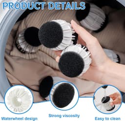 Wasballen - Wasmachine Huisdierhaarverwijderaar - 4-pack - Wasmachine pluisballen - Voorkomt dat kleding in de knoop raakt - Geschikt voor huisdierhaar zoals katten en honden - Herbruikbaar - Gebruikt om huisdierhaar uit kleding te verwijderen — thumbnail 3