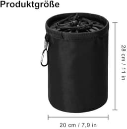Was-knijperzak voor 150-200 knijpers – Organizer voor binnen en buiten, zwart — thumbnail 4