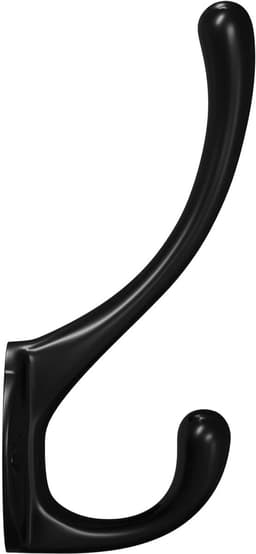 vidaXL - Kledinghaak - 12 - pcs - Zwart - 102 - x - 29 - x - 47mm - Zink - Legering — thumbnail 4
