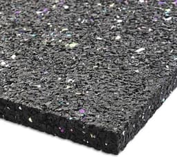 Anti-vibratie mat 60 x 60 cm - 2 cm dik - Geluidsisolatie - Rubber pad voor wasmachine, droger en fitnessapparatuur — thumbnail 2