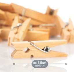 Mini Wasknijpers van Lotushout - 120 Stuks voor Decoratie en Foto's — thumbnail 3