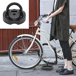 Grondanker voor muur en vloer - Bevestigingsanker voor fietsbeveiliging - Gelegeerd staal, 14 mm dik - Zwart — thumbnail 4