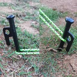 Grondankers 35 cm - 8 Stuks Metalen Haringen voor Camping en Outdoor Activiteiten — thumbnail 3