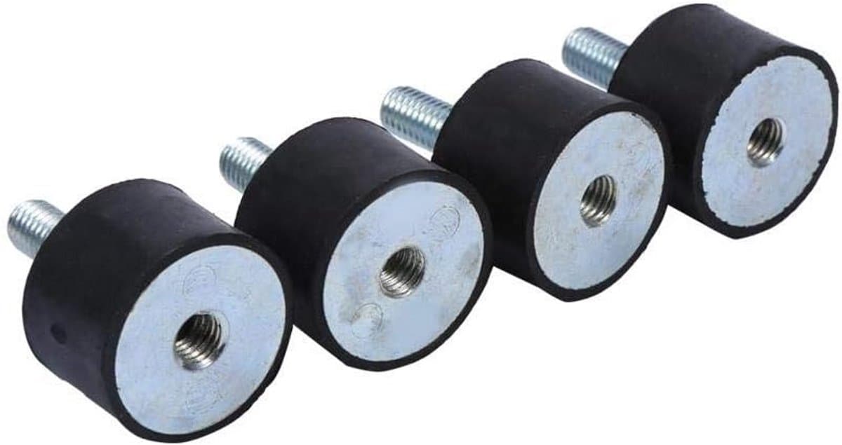 4x Rubber Vibratiedempers M6 & M8 - Trillingsisolatie Silent Blocks voor Machines en Auto's — afbeelding 1