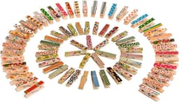 100x Kleine Houten Knijpers 3.5cm - Natuurlijk Hout voor Foto's, Kaarten en Knutselen — thumbnail 1