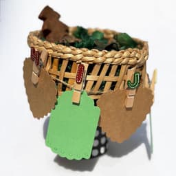 Houten Mini Wasknijpers met Letters en Jute Koord voor Knutselen en Decoratie — thumbnail 2