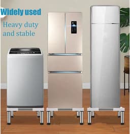 Verstelbare Wasmachine en Droger Verhoger - Stevige Anti-Trillings Voetstuk voor Koelkast en Apparaten — thumbnail 2