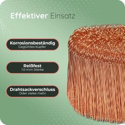 Draadsluitingen voor zakken - 2000 stuks - 1,0 x 120 mm - Veelzijdig gebruik - Tuin, Landbouw, Industrie — thumbnail 3