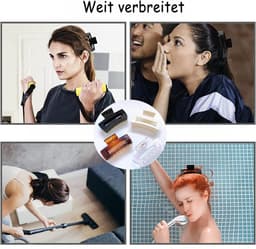 Set van 4 Grote Antislip Haarklemmen - Sterke Klauwclips voor Dik Haar — thumbnail 4