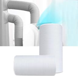 Afvoerslang Airco - Universele Flexibele Slang - Airco Ventilatie - Versterkt met Staaldraad - 15cm x 2m - Grijs — thumbnail 1