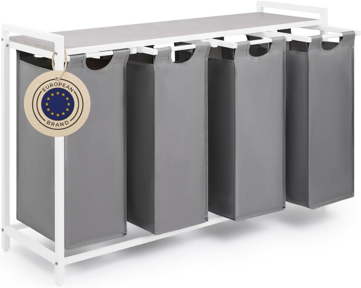 Core® Wasmand 4 Vakken - Wasmand - Wassorteerder - Crème- 8cm x 12cm x 4cm — afbeelding 1