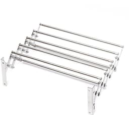 ELYSIVM Droogrek - Wasrek - Wand Droogrek - Droogrek inklapbaar - Uittrekbaar en opvouwbaar - 15 windproof ophanggaten - 126 cm - Wandmontage - Aluminiumlegering — thumbnail 1