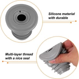 Afvoer Afdichtring - Sifon Ring - Geurvrij Maken - Flexibel Ontwerp - 35-40mm - Grijs — thumbnail 3