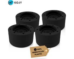 KOJY - Wasmachine Dempers - Verhoger - Stapelbaar - Zwart - Voor Wasmachine & Wasdroger — afbeelding 1