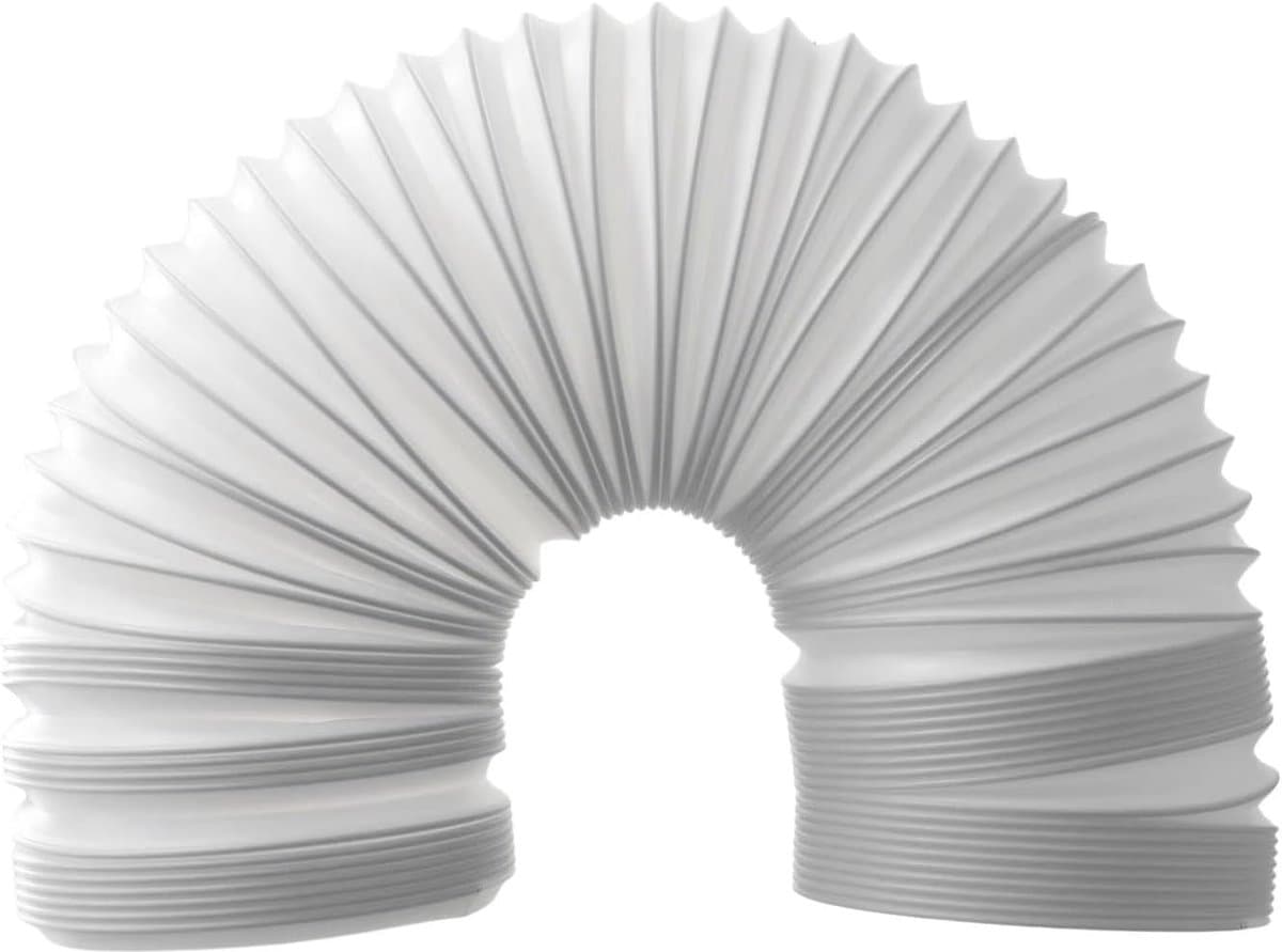 Airco Afvoerslang - Ventilatieslang Kanaal - Mobiele Airco - Flexibel PVC Materiaal - 1 Meter Lengte - Wit — afbeelding 1