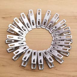 Handdoekclips-60 stuks-metalen wasknijpers-roestvrijstalen wasknijpers voor het drogen van sokken-ophangclips-stevige wasknijpers-metalen clips voor knutselprojecten — thumbnail 2