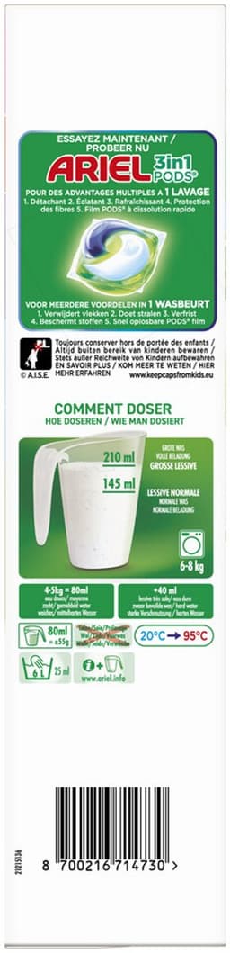Ariel Waspoeder Color 25 Wasbeurten - 1,375 kg — thumbnail 5