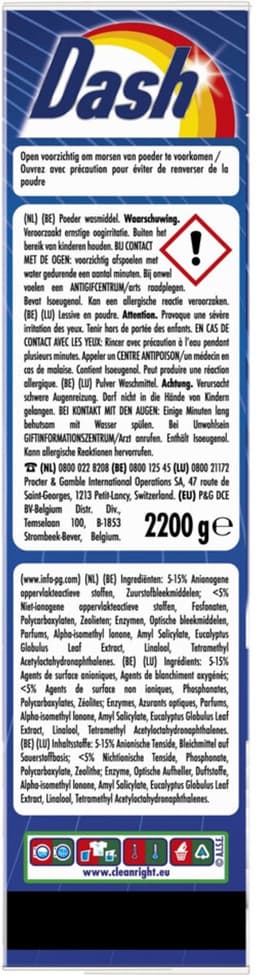 Dash Waspoeder Witter Dan Wit 40 Wasbeurten 2,2 kg — thumbnail 4