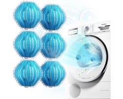6 stuks herbruikbare pluisballen voor de wasmachine - Milieuvriendelijke wasballen - Verwijdert pluisjes en dierenharen - Wasverzorging