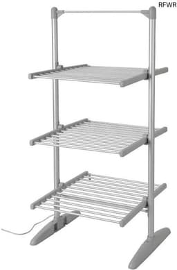 RFWR® Opvouwbaar Elektrisch Droogrek met 3 Etages - 300 Watt Verwarmd Droogrek — thumbnail 1