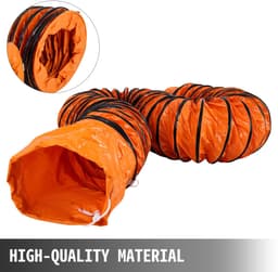 25ft Flexibele Luchtslang, 12-Inch PVC-Kanaal voor Draagbare Afzuigventilatoren, Ideaal voor Luchtafzuiging — thumbnail 5