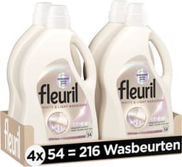 Fleuril White & Light Wasmiddel - 4 x 54 = 216 wasbeurten - Voordeelverpakking — thumbnail 1