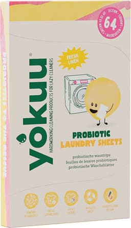 YOKUU Probiotische Wasstrips - 64 Wasbeurten - Wasdraad Frisse Geur - Reis Wasmiddel - Ultra Geconcentreerd en Voorgedoseerd - Ecologisch Wasproduct — thumbnail 5