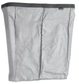 Brabantia - Bo Waszak 2 x 45L - Vervangende tas voor Bo Wasmand - Twee compartimenten voor eenvoudig sorteren - Draagbaar & Hygiënisch - Katoenen tas met klittenbandsluiting - Grijs — thumbnail 5