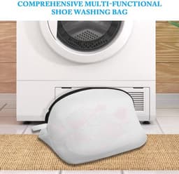 Flintronic Schoenwaszak, 4 stuks herbruikbare netschoenen, waszak met ritssluiting, voor schoenen, wasmachine, schoenentas, voor sneakers, sokken, beha's — thumbnail 5