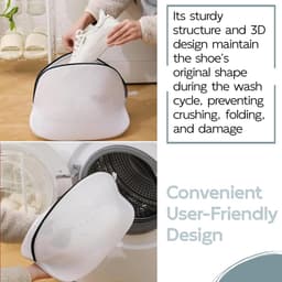 Schoenwaszakken set van 2 - Wasnet met rits - Bescherming voor sneakers en delicate was - Ideaal voor in de wasmachine - ShopVlot — thumbnail 4