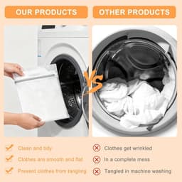 4pcs Laundry Bag Washing Net for Washing Machine 40cm x 50cm Laundry Bag Washing Bag Washing Bag Travel - ShopVlot — thumbnail 3