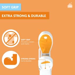 Dailygoods- Wasknijpers Antislip Soft Grip - 60 Stuks - Extra Lang - Kunststof - Duurzaam - Gemaakt in EU - Ideaal voor Zwaardere Textiel - Wasknijper — thumbnail 4