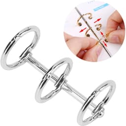 Dailygoods- Inbindringen Gegalvaniseerd Metaal - Herbruikbare Notebookringen - 3 Gaten - Losbladige Binding - Robuust Ontwerp - Superieure Functionaliteit - Notitieboekringen — thumbnail 5