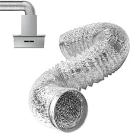 PromoHome Aluminium Flexibele Luchtleiding 2m - 100mm Diameter - Flexbuis voor Airco, Droger, Afzuigkap en Ventilatie — thumbnail 1