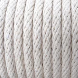 Katoenen Waslijn - Katoen Touw - Kleding Drogen - Synthetische Kern - 100 voet - Wit — thumbnail 3