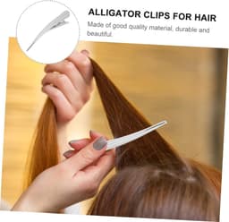 Eendenbek Clips - Krokodillenkrulspelden Haar Kaart - Haar Styling - Met Tanden - 131 cm - Zilver — thumbnail 3