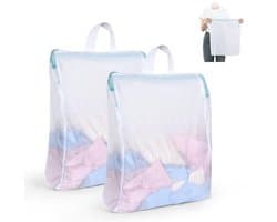 Wasnet voor wasmachine, 60 x 80 cm, waszak met ritssluiting, waszak, waszak, waszak, beschermende waszak, net voor beha, reizen, schoenen, koffer, sokken