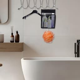 Wasknijperzak met haken, opbergdoos voor wasknijpers, sokken, ondergoed, Zwart, Simplicity — thumbnail 3