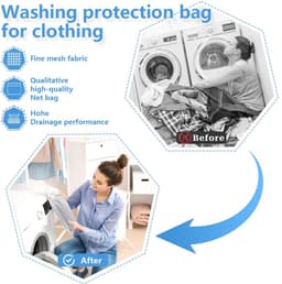 Waszakken voor wasmachine, 2 stuks, waszakken met gouden ritssluiting, wasnet, reizen, opbergtas, organisatiezak voor truien, overhemden, ondergoed (30 x 40 cm) — thumbnail 3