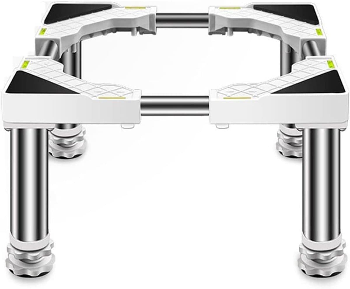 Wasmachine Onderstel - Droger Sokkel Koelkast - Apparaten Verplaatsen - Verstelbare Breedte - 45-65 cm - Zilver — afbeelding 1